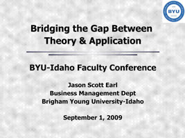 Bridging the Gap